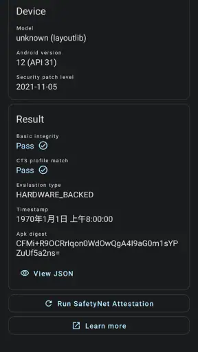 YASNAC - SafetyNet Checker screenshot