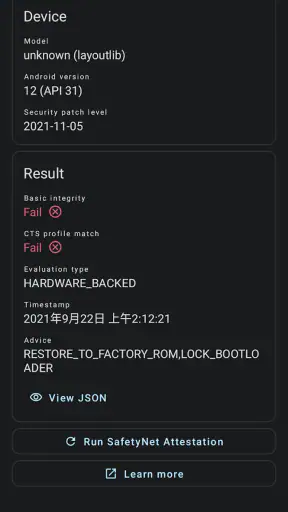 YASNAC - SafetyNet Checker screenshot