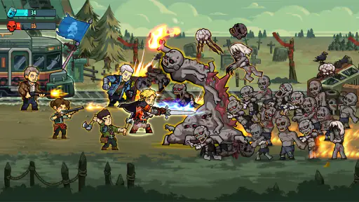Zombie Warfare: 아포칼립스 우주 screenshot