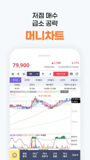 감은숙 머니차트 (상승 예상 수익 종목 자판기) screenshot
