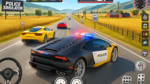 경찰 시뮬레이터 게임: 경찰차 운전 게임 screenshot