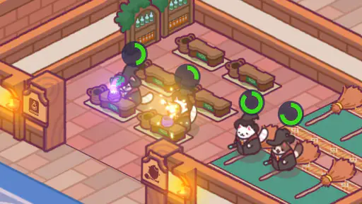 고양이 마법학교 : 신비하고 귀여운 타이쿤 screenshot