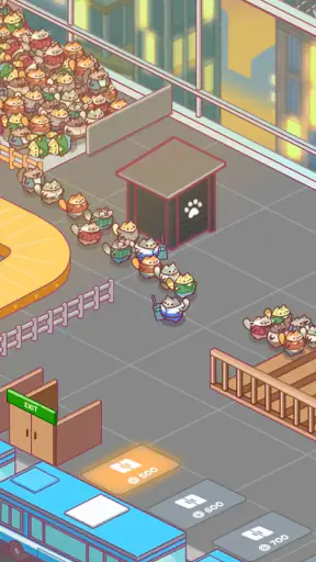 고양이 오피스: 타이쿤 게임 screenshot