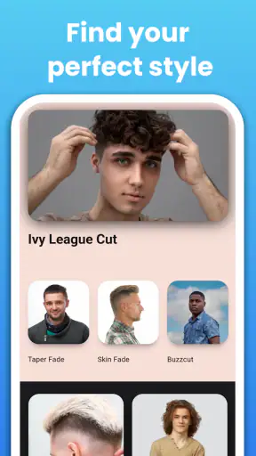 남성 헤어스타일 및 이발 screenshot