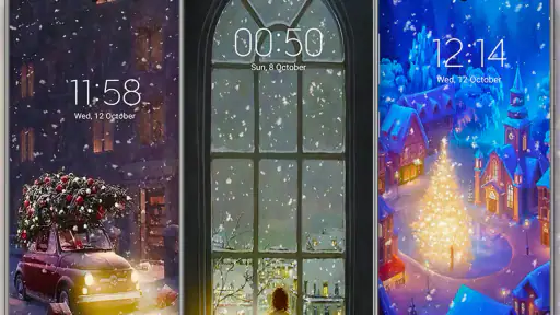 눈 - 애니메이션 배경 screenshot