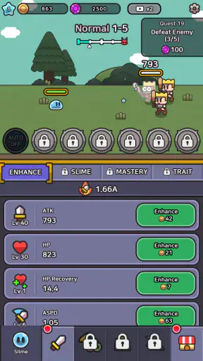 레전드 오브 슬라임: 방치형 RPG screenshot
