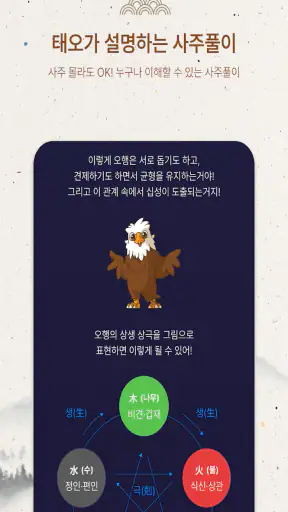 사주월드 - 사주 만세력 타로 궁합 운세 screenshot