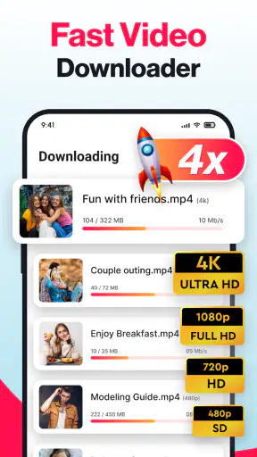 모든 비디오 다운로더 앱 screenshot