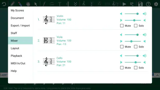 뮤직 라이터 - 악보 제작 및 작곡 screenshot