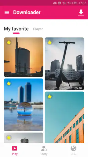비디오 다운로드 및 스토리 저장 screenshot