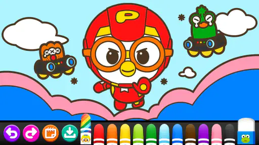 뽀로로 스케치북 - 어린이 색칠놀이, 키즈 그림 그리기 screenshot