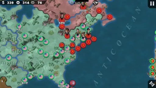 세계정복자4 -2차 세계 대전 시뮬레이터 screenshot