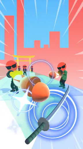 소드 플레이! 닌자 슬라이스 러너 3D screenshot
