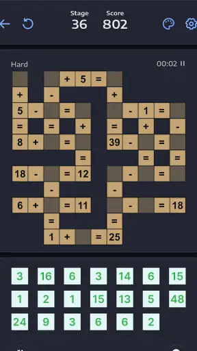수학 퍼즐 게임 - 크로스매스 screenshot