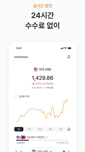 스위치원 - 환율우대 100% 환전 플랫폼 screenshot