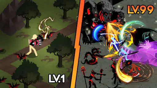 스틱맨 신화: 방치형 RPG 섀도우 screenshot