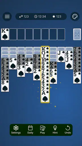 스파이더 솔리테어 — 카드 게임 screenshot