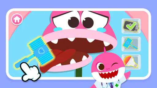 아기상어 치과놀이: 어린이 동물 병원, 치과 의사 게임 screenshot