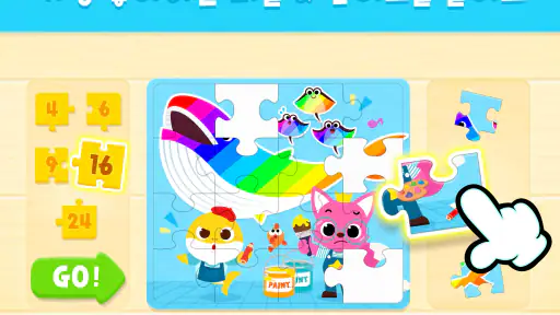 아기상어 퍼즐 맞추기: 유아, 어린이, 아이 퍼즐게임 screenshot
