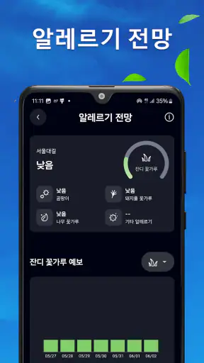 오늘 날씨: 날씨 예보 과 기상 레이더 screenshot