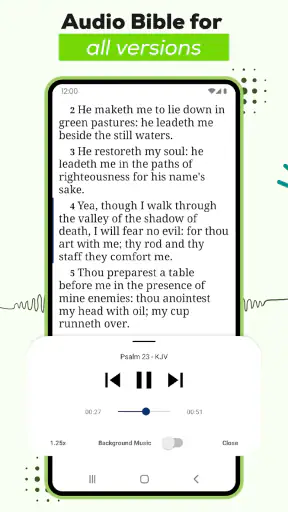 오디오가 포함된 오프라인 성경 screenshot