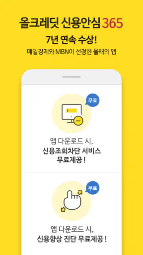 올크레딧 신용안심365 - 은행, 대출, 신용점수조회 screenshot