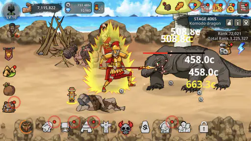 원시인 형님들 키우기 : 문명 x 방치형 RPG screenshot