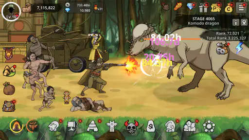 원시인 형님들 키우기 : 문명 x 방치형 RPG screenshot