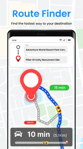 음성 GPS 내비게이션: 길찾기 및 경로 플래너 찾기 screenshot