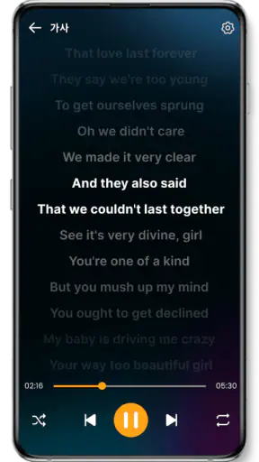 음악 플레이어 screenshot