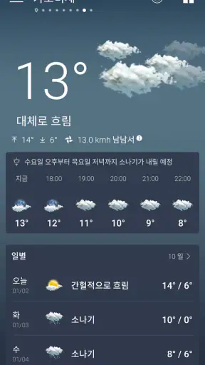 일기 예보 및 비 레이더 라이브 screenshot