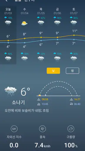 일기 예보 및 비 레이더 라이브 screenshot
