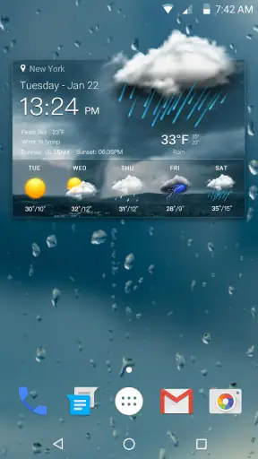 일기 예보 위젯 screenshot