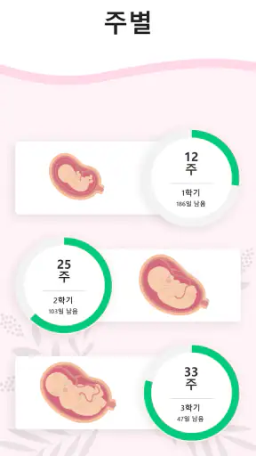 임신 계산기 및 달력 - 주별 임신 추적기 screenshot