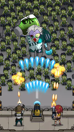 좀비 워: 유휴 디펜스 게임 screenshot