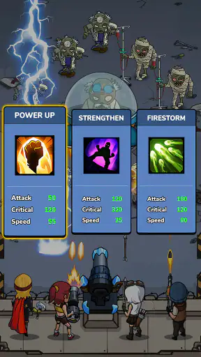 좀비 워: 유휴 디펜스 게임 screenshot