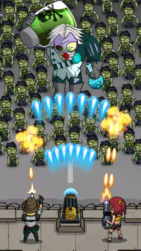 좀비 워: 유휴 디펜스 게임 screenshot