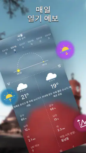 지역 일기 예보-정확한 날씨 및 경고 screenshot