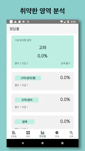 한국사 능력 screenshot