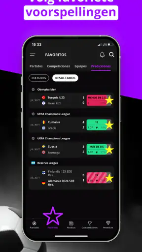 180Score Voetbalvoorspellingen screenshot