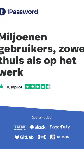 1Password: Wachtwoordbeheerder screenshot