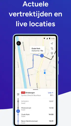 9292 reisplanner OV + e-ticket screenshot