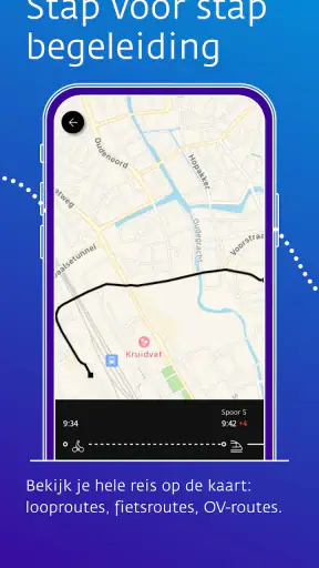 9292 reisplanner OV + e-ticket screenshot