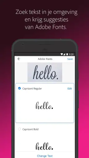 Adobe Capture: tool voor Ps,Ai screenshot