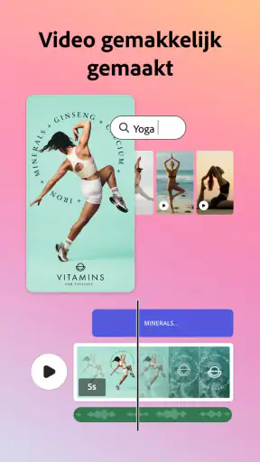 Adobe Express: AI-foto, video screenshot