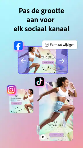 Adobe Express: AI-foto, video screenshot