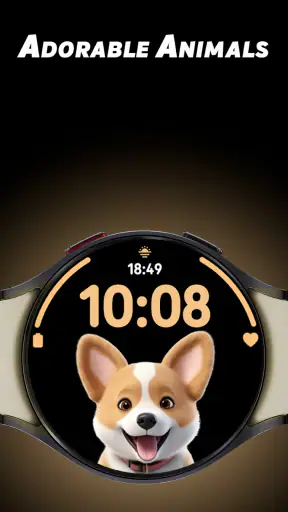 Adorable Animals - Watch face screenshot