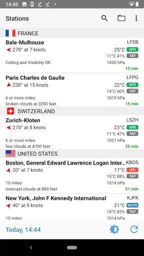 AeroWeather screenshot