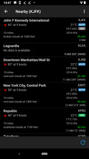 AeroWeather screenshot