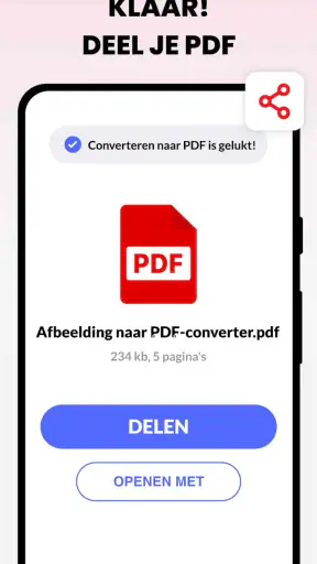 Afbeelding naar PDF-Converter screenshot